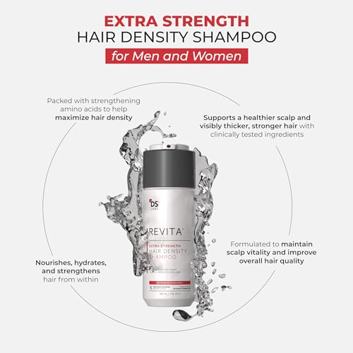 DS Labs Revita Extra Strength Shampoo, 205mL – Scalp First Cleanse for Fuller, Thicker Looking Hair, Lightweight Hydration, Sulfate Free, Color Safe, For Men &amp; Women